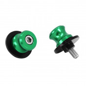 DIABOLO FOR PADDOCK STAND FOR KAWASAKI 900 Z900 ALUMINIUM GREEN (PAIR) - AVOC - 3700948236048