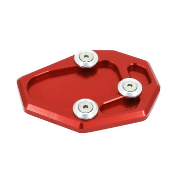 EXTENSION/AGRANDISSEUR BEQUILLE LATERALE MOTO POUR YAMAHA 700 MT-07, 600 XJ6, FZ6 ALU CNC ANODISE ROUGE -AVOC- 3700948234594
