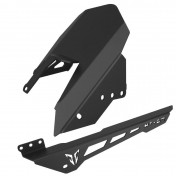 REAR MUDGUARD + CHAIN GUARD FOR YAMAHA 700 MT-07 ALUMINIUM CNC BLACK -AVOC- 3700948234730