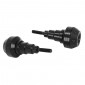 TAMPON DE PROTECTION MOTO ALU CNC ANODISE NOIR DIAM 10mm (FORME RONDE) (PAIRE) -AVOC- 3700948234778