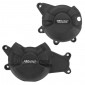ENGINE COVERS PROTECTION SET (PARTIALLY) FOR YAMAHA 700 MT-07, XSR 2014>2021 ALU CNC BLACK (PAIR) -AVOC- 3700948243695