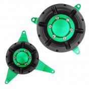ENGINE COVERS PROTECTION SET - FOR KAWASAKI 900 Z900 ALU CNC - GREEN (PAIR) -AVOC- 3700948235690