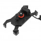 SMARTPHONE HOLDER - AVOC M3 WITH USB PORT - 5V 2A WITH 2 BRACKETS: for bar and for mirror. 3700948231739