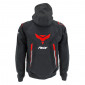 JACKET - ADX RSX BLACK/RED - XS - WITH REMOVABLE HOOD- BLACK/RED - WITH REMOVABLE HOOD-WITH PROTECTIONS EXCEPT BACK PROTECTOR- (APPROVED NF EN 17092-4 : 2020) 3700948242056