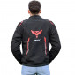 JACKET - ADX RSX BLACK/RED - XS - WITH REMOVABLE HOOD- BLACK/RED - WITH REMOVABLE HOOD-WITH PROTECTIONS EXCEPT BACK PROTECTOR- (APPROVED NF EN 17092-4 : 2020)