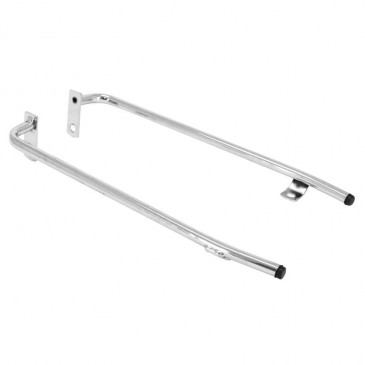 DUAL TUBE CHROME (FOOT REST) FOR MOPED PEUGEOT 103 MVL,SP ( 2nd version) -CHROME (PAIR