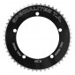 CHAINRING FOR TRACK BIKE - 5 Arms- Ø 144 TA FULL TRACK 51 Teeth- BLACK ALU 7075 For CHAIN 3.17mm (1"1/8 3662458005333