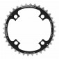 CHAINRING FOR MTB 4 ARMS - Ø104 TA CHINOOK TRIPLE 36 Teeth- Middle BLACK ALU 8/9 Speed. 3662458000291