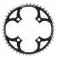 CHAINRING FOR MTB 4 ARMS - Ø104 TA CHINOOK TRIPLE 46 Teeth- External BLACK ALU FOR SHIMANO / SRAM / FSA 9 Speed. 3662458000505