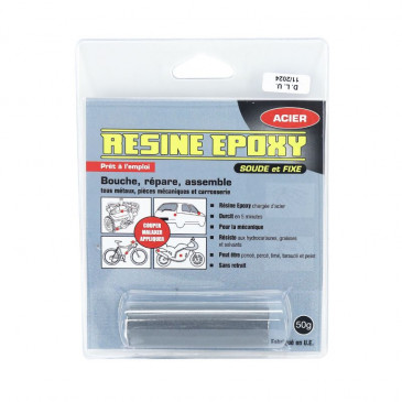 EPOXY RESIN - BLISTER PRESSOL 50g Contains steel - Ready for use 145x30 (SOLD PER UNIT) 4103810700507