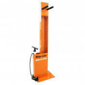 STATION BIKE LIFT BIKE PIT SOS REPAIR A FIXER AU SOL EN EXTERIEUR DEVANT MAGASIN OU LOCAL PUBLIC