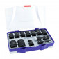 IMPACT SOCKETS SET + ADAPTER+ EXTENSION - TIVOLY Ø 8 > 24 mm (12 pieces kit)