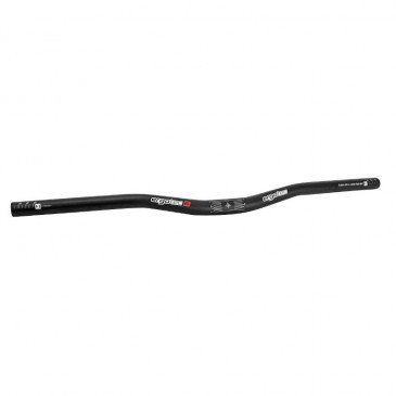 HANDLEBAR- FOR MTB- SEMI RISER- ERGOTEC LOW RISER ALU BLACK Ø 25,4mm Wd 640mm Height 20mm (APPROVED LEVEL 6) 4016538012138