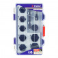 DOUILLE D'EXTRACTION TIVOLY 3/8 DIAM 10 A 19 mm AVEC ADAPTATEUR (COFFRET 10 PIECES) 3221912132093