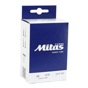 INNER TUBE FOR WHEELCHAIR 24 x 1 3/8 MITAS STANDART VALVE (20/37-541) 8593375449113