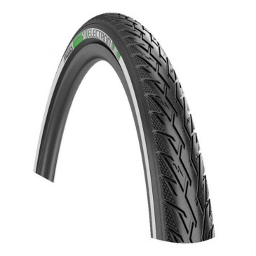 TYRE FOR URBAN/TREKKING BIKE 700 X 45 (28/29 x 1,75) MITAS ELEC-RIGIDON 360 REINFORCED BLACK - RIGID - (47-622) LARGE REFLECTIVE SIDE - COMPATIBLE EBIKE 8593375526975