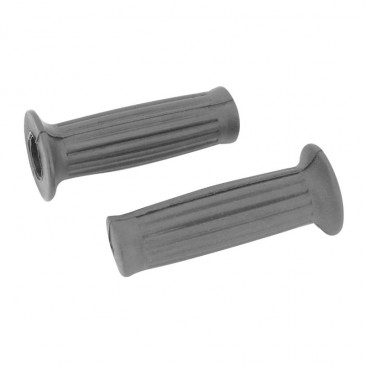 REVETEMENT POIGNEE ADAPTABLE CYCLO PEUGEOT/MBK/MALAGUTI GRIS (DIAM 22/25mm LONG 105mm) (PAIRE) -SELECTION P2R-