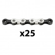 CHAIN FOR ROAD BIKE/ MTB 11 Speed . GREY/BLACK - 114 LINKS COMPATIBLE SHIMANO/SRAM (25 ITEMS IN BOX)