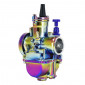CARBURATEUR TYPE PWK 28 TITANIUM A BOISSEAU PLAT AVEC POWERJET ET STARTER A TIRETTE (QUALITE PREMIUM) -P2R- 3700948236857