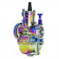 CARBURATEUR TYPE PWK 34 TITANIUM A BOISSEAU PLAT AVEC POWERJET ET STARTER A TIRETTE (QUALITE PREMIUM) -P2R- 3700948236864