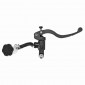 BRAKE MASTER CYLINDER (FRONT) RADIAL FOR DERBI/RIEJU/BETA 50CC ALUMINIUM CNC - ANODIZED BLACK (With tank) -P2R-