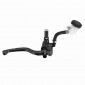 BRAKE MASTER CYLINDER (FRONT) RADIAL FOR DERBI/RIEJU/BETA 50CC ALUMINIUM CNC - ANODIZED BLACK (With tank) -P2R-