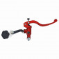 BRAKE MASTER CYLINDER (FRONT) RADIAL FOR DERBI/RIEJU/BETA 50CC ALUMINIUM CNC - ANODIZED RED (With tank) -P2R- 3700948239513