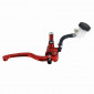 BRAKE MASTER CYLINDER (FRONT) RADIAL FOR DERBI/RIEJU/BETA 50CC ALUMINIUM CNC - ANODIZED RED (With tank) -P2R- 3700948239513