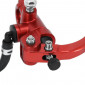 BRAKE MASTER CYLINDER (FRONT) RADIAL FOR DERBI/RIEJU/BETA 50CC ALUMINIUM CNC - ANODIZED RED (With tank) -P2R- 3700948239513