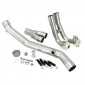 EXHAUST FOR MAXISCOOTER LEOVINCE SBK NERO FOR YAMAHA 500 TMAX 2008>2011 (CARBON END) (WITHOUT CATALYZER) (EEC APPROVED) -REF 14013- 8051122153534