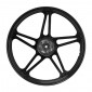 WHEEL SET 17" (BERNARDI TYPE) FOR PEUGEOT 103 MVL, VOGUE- BLACK (PAIR) -SELECTION P2R-