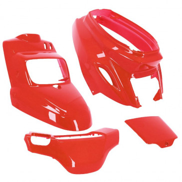 FAIRINGS/BODY PARTS FOR MBK 50 BOOSTER 2004>/YAMAHA 50 BWS 2004> RED DUCATI (4 PARTS KIT) -P2R-