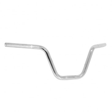 GUIDON CYCLO ADAPTABLE MBK 51/PEUGEOT 103 SP, SPX, FOX DIAM 22 mm L610mm H200mm CHROME (VERSION 2) -SELECTION P2R-