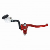 BRAKE MASTER CYLINDER (FRONT) RADIAL FOR DERBI/RIEJU/BETA 50CC ALUMINIUM CNC - ANODIZED RED (With tank) -P2R-