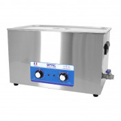 CLEANER TUB - ANALOGIC PROFESSIONAL ULTRASONIC - 30L 600 WATTS WITH OUTLET TAP (500x300x200mm)-SPECIAL FOR CARBURETTORS RAILS.