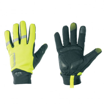 ADULT WINTER CYCLING GLOVE- GIST WAY TOUCH - WATERPROOF INSERT MENBRAN - FLUO YELLOW XL (ON CARD) -5494