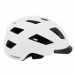 URBAN BIKE ADULT HELMET - GIST SMART WHITE- IN-MOLD - REAR LIGHTS - EURO 52-58- RATCHET SETTINGS - LUMIERE VISIBLE A 200m 8013271333830