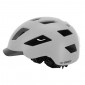 URBAN BIKE ADULT HELMET - GIST SMART GREY IN-MOLD - REAR LIGHTS - EURO 56-62- RATCHET SETTINGS - LUMIERE VISIBLE A 200m