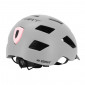 CASQUE VELO ADULTE GIST URBAIN SMART GRIS IN-MOLD AVEC ECLAIRAGE ARRIERE TAILLE 52-58 REGLAGE MOLETTE - LUMIERE VISIBLE A 200m