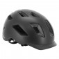 URBAN BIKE ADULT HELMET - GIST SMART BLACK- IN-MOLD - REAR LIGHTS - EURO 52-58- RATCHET SETTINGS - LUMIERE VISIBLE A 200m 8013271333816