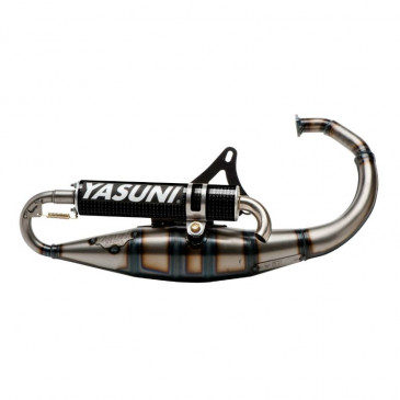 EXHAUST FOR SCOOT YASUNI R VARNISHED FOR MBK 50 BOOSTER, STUNT/YAMAHA 50 BWS, SLIDE/APRILIA 50 SR (CARBON SILENCER) -TUB307C- 8404014008168
