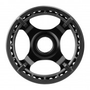CHAINRING FOR EBIKE DIRECT MOUNT FOR SHIMANO E-STEPS ORIGINAL SINGLE 38 Teeth- BLACK STEPS E6100 With chain protector. 4524667881292