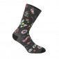 CYCLING SOCKS-SUMMER- GIST COMICS NOIR 38/42 - HEIGHT 16CM (PAIR ) -5863