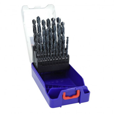 METAL DRILL BITS SET- TIVOLY TSX - HSS Ø1 > 13 (by 1/2) (SET IN BOX : 25 PIECES)