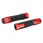GRIP "NO SLIP" FOR MOTORBIKE - WITH BAR ENDS FOR YAMAHA 700 MT-07 ANODIZED RED (PAIR) -AVOC-