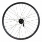 WHEEL FOR MTB 24 - REAR - KARGO /E-BIKE - BLACK - DOUBLE WALLED - SHIMANO HUB M475 DISC 6 Holes - CASSETTE 8/9/10 Speed.- Reinforced - Stainless spokes. 3660429845476