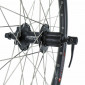 WHEEL FOR MTB 24 - REAR - KARGO /E-BIKE - BLACK - DOUBLE WALLED - SHIMANO HUB M475 DISC 6 Holes - CASSETTE 8/9/10 Speed.- Reinforced - Stainless spokes. 3660429845476