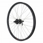 WHEEL FOR MTB 24 - REAR - KARGO /E-BIKE - BLACK - DOUBLE WALLED - SHIMANO HUB M475 DISC 6 Holes - CASSETTE 8/9/10 Speed.- Reinforced - Stainless spokes. 3660429845476