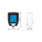 GEAR INDICATOR - KOSO V2 with SHIFT LIGHT - BLUE BACKLIGHT - BLACK