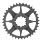 CHAINRING FOR MTB-FOR SINGLE- 36T. "DIRECT MOUNT" BLACK -ALUMINIUM- HT3 STRONGLIGHT XX1-X01 12 Speed (OFFSET 6mm) 3700223720088